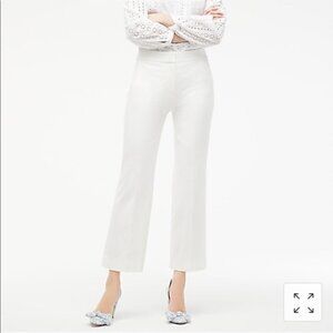J. Crew Hayden Pant Bistretch Cotton AJ420 White Ivory 8